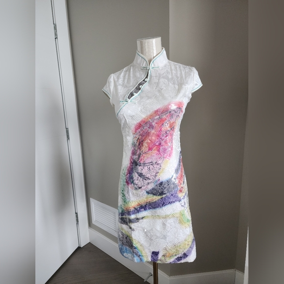 Chinese Traditional QiPao, short length - Picture 7 of 10